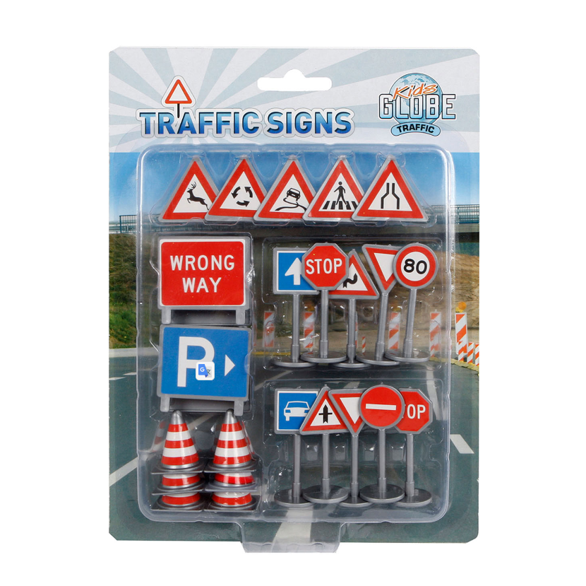 Traffic signs set, 25 pcs.